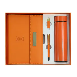 Luxury Smart Notebook Agenda With Power Bank Thermos Cup Business Gift Box