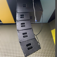 Kit line array aktif dua arah 10 inci, dengan speaker serat karbon magnet neodymium, desain ringan