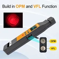 TM501 Identificateur de signal à fibre optique anti-chute orange Source de lumière rouge tout-en-un Compteur de puissance optique VFL 10mw intégré OFI