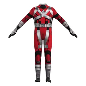 Black Widow Red Guardian Cosplay Catsuit Costume Tights Red Guard Role Play On Halloween Zentai Costumes