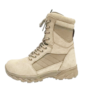 TSB31 Nouveau design Bottes de désert en cuir de vachette suédé avec fermetures éclair latérales Respirantes et absorbant les chocs - Product Image 1
