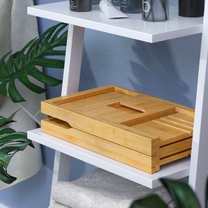 Modernes Bambus-Bad-Caddy-Tablett mit faltbarer Badewanne und ausziehbaren Seiten für den Heimgebrauch von Hotels - Product Image 6