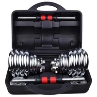 Vente directe d'usine d'haltères réglables de haute qualité, ensemble d'haltères et de barres 3 en 1, 30 KG, 50 KG, équipement d'entraînement avec haltères