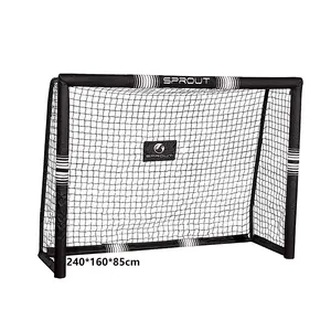 Oem portable supplier outdoor indoor football goal steel full size football net portable cheap soccer goal