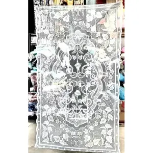 Nappe rectangulaire économique Carla Depot en dentelle, 2,5 m de long, motif floral blanc, pour usage domestique - Product Image 4