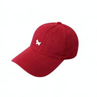 Casquette de baseball vintage en coton avec patch brodé, calotte souple non structurée, visière incurvée, casquette de sport à 6 panneaux, chapeau d'été décontracté pour le soleil