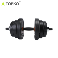 Ensemble d'haltères réglables TOPKO, haltères de musculation pour la maison et l'entraînement physique