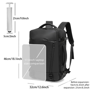 Sac à dos de voyage approuvé pour le transport <span class=keywords><strong>a</strong></span>érien, grande capacité, personnalisé, étanche, pour ordinateur portable, avec compression sous vide - Product Image 3