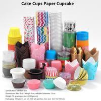 Moules à cupcakes ronds en papier en forme de tulipe, jetables, résistants à la chaleur et anti-graisse, bases à gâteaux en papier style journal, outils de cuisson