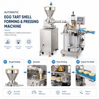 Machine professionnelle entièrement automatique pour la fabrication de coques de tartelettes aux œufs avec alimentateur et moule à fleurs, machine à tartelettes portugaises