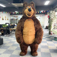 Costume de mascotte gonflable Masha et l'ours, combinaison géante en peluche pour Halloween, les blagues virales TikTok et les événements festifs