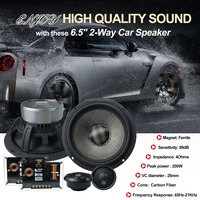 Speaker Koaksial Aluminium 2-Way Profesional Zeming OEM 6.5" Sistem Komponen 100W RMS Daya Universal Fit Kotak Hadiah Lipat Mewah