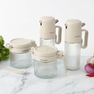 Snapware Glass Seasoning <b>Jars</b> With Plastic Lid And Handle For <b>Spice</b> Storage - Product Image 1
