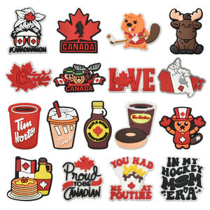 2025 nouveau Canada Style Design sport feuilles d'érable mode chaussures décorations Logo personnalisé concepteur chaussures breloques accessoires - Product Image 2