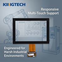 Kingtech OEM 10,1 pouces 1920x1200 LVDS 1500 nits -30~80 ℃   Module d'écran tactile capacitif TFT médical/industriel, écran LCD