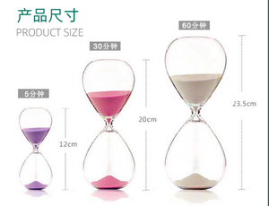 NUEVOS PRODUCTOS Reloj de Arena de Media Hora, Temporizador de 5/30/60 Minutos, Reloj de Arena de Vidrio Personalizado Hecho a Mano, Regalo, Adorno para Bodas y Fiestas - Product Image 3