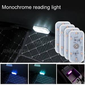 LED Touch Light Mini <b>Wireless</b> Car Interior Lighting Auto Roof Ceiling Reading <b>Lamp</b> for Door Foot Trunk Storage Box USB Charging - Product Image 6