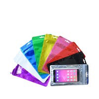 Sac refermable universel auto-scellant de couleur, design masque Yin Yang, accessoires électroniques, étui pour téléphone portable à écran tactile CSYY