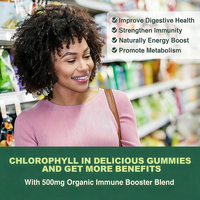 Complément alimentaire en gommes à la chlorophylle de mûrier, végétalien, sans sucre, 15-en-1, marque privée OEM, pour la peau, l'immunité et la désodorisation buccale