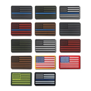 Màu sắc khác nhau Cờ Mỹ PVC Huy hiệu các bản vá lỗi cho quần áo - Product Image 1