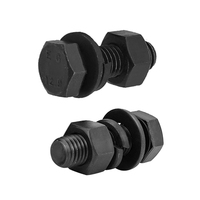 Grade12.9 Hex Bolt DIN933 Carbon Steel Black Oxide Full Thread M6-M24 Industrial Structural Fastener