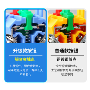 La38-11 Push Button Switch Silver Alloy Contact Non Illuminated Threaded Connection <b>Abs</b> Shell Protective - Product Image 1