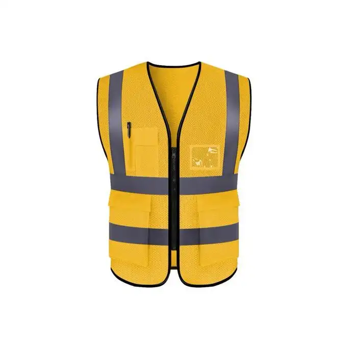 Groothandel Kleurrijke Mesh Stof Pvc Veiligheidsvest Voor Bouwplaats Fluorescerende Kleding Beschermend Reflecterend Vest