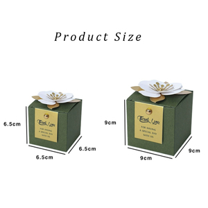 Hộp quà tặng bao bì sáng tạo vàng tinh tế với hoa bên sô cô la Hộp bao bì hộp sang trọng của sôcôla - Product Image 6