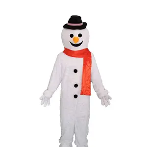 Noël personnalisé bonhomme de neige dessin animé Cosplay mascotte Costume tissu adultes fête Costume doux peluche mascotte Costume personnage de dessin animé