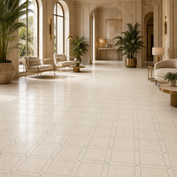 Carreaux de mosaïque murale en marbre beige Royal Botticion de haute qualité pour la décoration de salles de bain et de cuisines