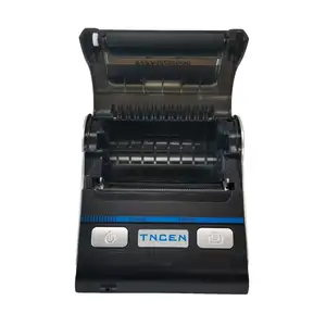 TNCEN Printer Termal Tatoo Kecil, Printer Pos Termal Wifi Termal Nirkabel Printer Portabel Gigi Biru 4X6