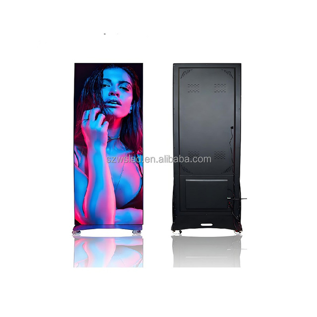 Factory Sale P1.25 P1.5 P1.8 P2.5 Indoor Portable LED Poster Display Super Light Foldable LED Screen
