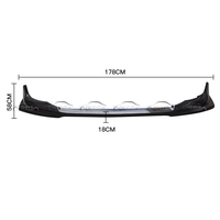 VS Style-alerón delantero de fibra de carbono para coche, parachoques para Mitsubishi Lancer EVO X 10 EVO10 Lancer Evolution 2008-2015