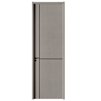 VENTE FLASH Usine de personnalisation Porte intérieure à 2 panneaux pour maisons Couleur blanche Intérieur de bureau Porte moderne en bois massif pour la maison