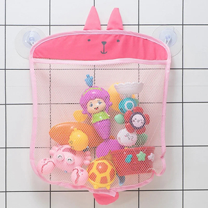 Wholesale Cartoon Animal Mesh Bag Toy <b>Storage</b> Organizer With Suction Cups for Children <b>Bath</b> Toys Quick Dry Bathroom Basket - Product Image 6