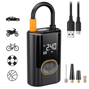 WOSEN Portable 150psi Tire Inflator Small Car Air Pump Wireless Mini Air Compressor Rechargeable Tyre Pump LED <b>Light</b> Power Bank - Product Image 6