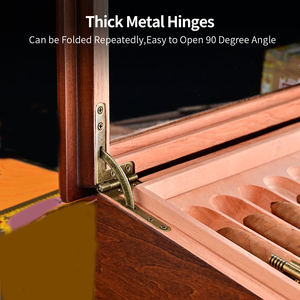 Buena calidad gran capacidad <span class=keywords><strong>cedro</strong></span> madera hidratante lujo cigarro Humidor caja gabinetes para tienda <span class=keywords><strong>de</strong></span> humo - Product Image 4