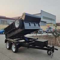 Chine production professionnelle 14 pieds tracteur remorque 4 roues benne remorque américaine
