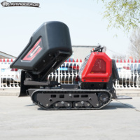 Mini-dumper entièrement hydraulique Rhinoceros/XINIU, godet à benne basculante rotatif sur chenilles, buggy à boue rotatif KS2700