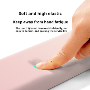 Jinwu văn phòng chuột pad với đầu thoải mái cảm thấy màu hồng Gradient cao su bàn phím và cổ tay phần còn lại Phụ kiện máy tính - Product Image 5