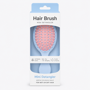 Nuova Spazzola Portatile per Capelli in Plastica Colorata con Cuscino d'Aria, Mini Spazzola da Viaggio con Funzione Lisciante - Product Image 1