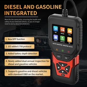 Tích hợp động cơ diesel và ô tô + Thiết bị chẩn đoán lỗi động cơ ô tô DPF Kiểm tra trước khi kiểm định hàng năm Máy kiểm tra OBD - Product Image 4