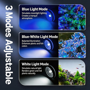 Lampe à pince LED 20W bleue et blanche réglable <span class=keywords><strong>pour</strong></span> <span class=keywords><strong>aquarium</strong></span> d'<span class=keywords><strong>eau</strong></span> salée et d'<span class=keywords><strong>eau</strong></span> <span class=keywords><strong>douce</strong></span>, corail, plante aquatique, aquascape <span class=keywords><strong>pour</strong></span> <span class=keywords><strong>aquarium</strong></span> de poissons, économe en énergie - Product Image 5