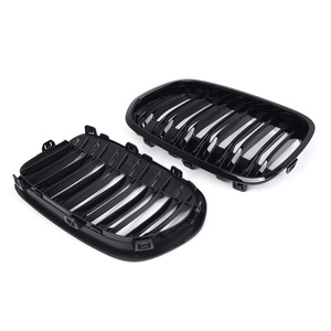 CZPINCHEN - Rejilla Delantera para BMW Serie 1 F52 Sedán, Cubierta de Entrada de Aire para Parachoques Delantero de Plástico ABS Negro - Product Image 4