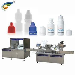 5% OFF automatic plastic round bottle 5ml 30ml liquid eye drop filling capping machine