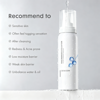 Mousse nettoyante pour le visage à la niacinamide et aux acides aminés avec filtrat de triple fermentation, nettoyage en profondeur des pores, équilibre de la microécologie cutanée