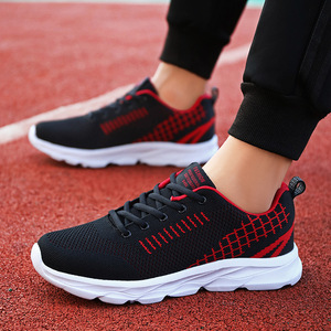 Chaussures de sport décontractées pour hommes, respirantes en maille, baskets de course légères et confortables en toile avec fermeture à bouton, résistantes aux taches - Product Image 2