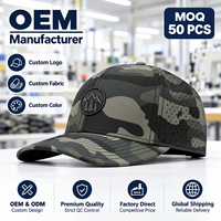 Casquette de baseball unisexe personnalisée en caoutchouc Pine Mountain, motif camouflage gris et noir, perforée au laser, respirante et réglable pour l'extérieur