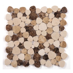 Mármol Natural Oscuro Emperador, Color Mixto para Revestimiento de Paredes Modernas, Pisos de Baño, Mosaico para Ducha - Product Image 5