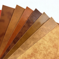 1.4mm d'épaisseur en cuir floqué écologique en daim artificiel véritable PU pour chaussures canapés sacs-caractéristiques métalliques extensibles imperméables